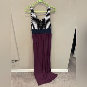 EUC Mossimo Large maxi dress. Purple and navy. Love this dress so much